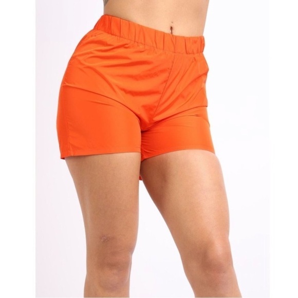 Women’s Orange Windbreaker Running Shorts
New - Picture 2 of 7
